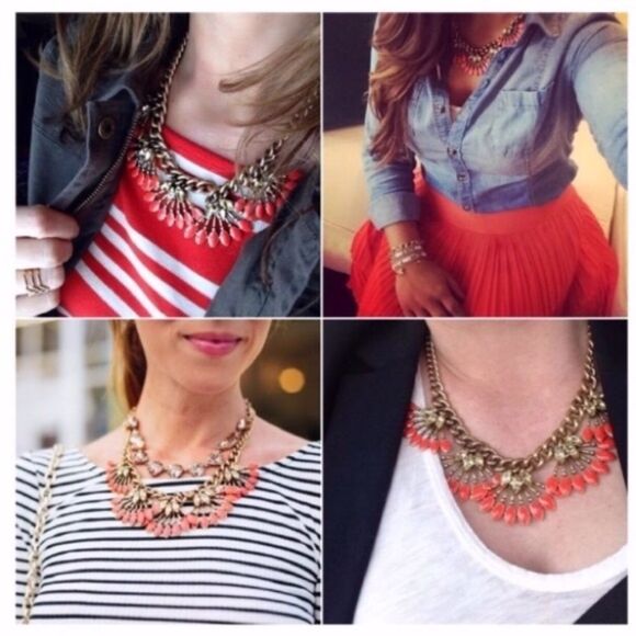 stella & dot ~ warm summer ~ coral cay necklace ~ fun vibrant vacation resort - Picture 7 of 10